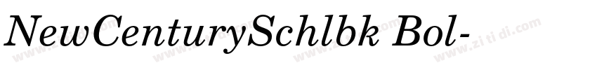 NewCenturySchlbk Bol字体转换